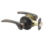 Copper Creek Kash Privacy Lever Set with Thumbturn and Round Rose Tuscan Bronze