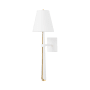 Corbett Lighting Esmeralda 27" Tall Wall Sconce Vintage Gold Leaf / Gesso White