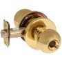 Corbin Russwin Panic Proof Grade 2 Keyed Entry Commercial Classroom Knob Set with GWC Trim - Less Cylinder Polished Brass