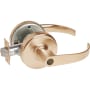 Corbin Russwin Commercial Panic Proof Grade 1 Extra Heavy Duty Keyed Entry Single Cylinder Lever Set with PZD Trim and Push Button/Turn Lock- Less Cylinder Satin Bronze