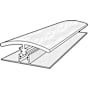 COREtec 94" x 2" Vinyl Floating or Glue Down T-Molding - Sold by Piece (7.87 LF/Piece) Vintage Oak