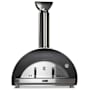 Coyote Duomo 40 Inch Wood Fired Freestanding Pizza Oven with Temperature Gauge and Thermoshift Chimney System Black