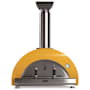Coyote Duomo 40 Inch Wood Fired Freestanding Pizza Oven with Temperature Gauge and Thermoshift Chimney System Yellow
