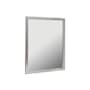 CRAFT + MAIN 24" W x 30" H Modern Rectangular Aluminum Framed Bathroom Wall Mirror Brushed Nickel