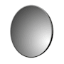 CRAFT + MAIN Reflections 28" Diameter Modern Circular Aluminum Framed Bathroom Wall Mirror Brushed Black