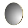 CRAFT + MAIN Reflections 28" Diameter Modern Circular Aluminum Framed Bathroom Wall Mirror Brushed Gold