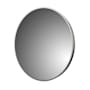 CRAFT + MAIN Reflections 28" Diameter Modern Circular Aluminum Framed Bathroom Wall Mirror Brushed Nickel