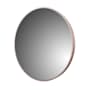 CRAFT + MAIN Reflections 28" Diameter Modern Circular Aluminum Framed Bathroom Wall Mirror Brushed Rose Gold