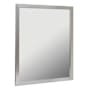 CRAFT + MAIN 30" W x 36" H Modern Rectangular Aluminum Framed Bathroom Wall Mirror Brushed Nickel