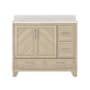 CRAFT + MAIN Ashlow 42" Free Standing Single Basin Vanity Set with Engineered Stone Vanity Top Natural Oak