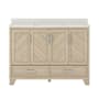 CRAFT + MAIN Ashlow 48" Free Standing Single Basin Vanity Set with Engineered Stone Vanity Top Natural Oak