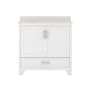 CRAFT + MAIN Ashlow 36" Free Standing Single Basin Vanity Set with Engineered Stone Vanity Top White Oak