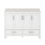 CRAFT + MAIN Ashlow 48" Free Standing Single Basin Vanity Set with Engineered Stone Vanity Top White Oak