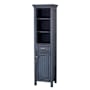 CRAFT + MAIN Brantley 70" Wood Free Standing Bathroom Linen Tower Harbor Blue