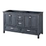 CRAFT + MAIN Brantley 60" Double Free Standing Wood Vanity Cabinet Only - Less Vanity Top Harbor Blue