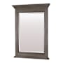 CRAFT + MAIN Brantley 24" W x 32" H Modern Rectangular Wood Framed Bathroom Wall Mirror Distressed Grey