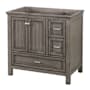 CRAFT + MAIN Brantley 36" Single Free Standing Wood Vanity Cabinet Only - Less Vanity Top Distressed Grey