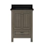 CRAFT + MAIN Brantley 24" Free Standing Single Basin Vanity Set with Cabinet and Quartz Vanity Top Distressed Grey