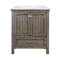 CRAFT + MAIN Brantley 31" Free Standing Single Basin Vanity Set with Cabinet and Fireclay Vanity Top Distressed Gray