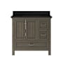 CRAFT + MAIN Brantley 36" Free Standing Single Basin Vanity Set with Cabinet and Quartz Vanity Top Distressed Grey