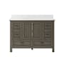 CRAFT + MAIN Brantley 48" Free Standing Single Basin Vanity Set with Cabinet and Quartz Vanity Top Distressed Grey