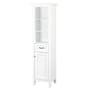 CRAFT + MAIN Brantley 70" Wood Free Standing Bathroom Linen Tower White