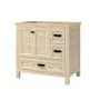 CRAFT + MAIN Brantley 36" Single Free Standing Wood Vanity Cabinet Only - Less Vanity Top Winter Oak