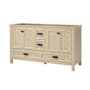 CRAFT + MAIN Brantley 60" Double Free Standing Wood Vanity Cabinet Only - Less Vanity Top Winter Oak