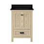 CRAFT + MAIN Brantley 24" Free Standing Single Basin Vanity Set with Cabinet and Quartz Vanity Top Winter Oak