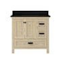 CRAFT + MAIN Brantley 36" Free Standing Single Basin Vanity Set with Cabinet and Quartz Vanity Top Winter Oak
