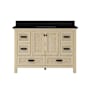 CRAFT + MAIN Brantley 48" Free Standing Single Basin Vanity Set with Cabinet and Quartz Vanity Top Winter Oak