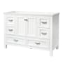 CRAFT + MAIN Brantley 48" Single Free Standing Wood Vanity Cabinet Only - Less Vanity Top White