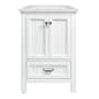 CRAFT + MAIN Brantley 25" Free Standing Single Basin Vanity Set with Cabinet and Fireclay Vanity Top White