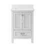 CRAFT + MAIN Brantley 24" Free Standing Single Basin Vanity Set with Cabinet and Quartz Vanity Top White
