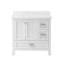 CRAFT + MAIN Brantley 36" Free Standing Single Basin Vanity Set with Cabinet and Quartz Vanity Top White