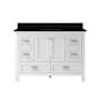 CRAFT + MAIN Brantley 48" Free Standing Single Basin Vanity Set with Cabinet and Quartz Vanity Top White