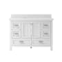 CRAFT + MAIN Brantley 48" Free Standing Single Basin Vanity Set with Cabinet and Quartz Vanity Top White