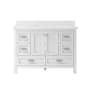 CRAFT + MAIN Brantley 48" Free Standing Single Basin Vanity Set with Cabinet and Quartz Vanity Top White