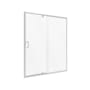 CRAFT + MAIN Cove 69" High x 48" Wide Pivot Semi Frameless Shower Door with Clear Glass Brushed Nickel