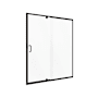 CRAFT + MAIN Cove 69" High x 48" Wide Pivot Semi Frameless Shower Door with Clear Glass Matte Black