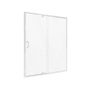 CRAFT + MAIN Cove 69" High x 48" Wide Pivot Semi Frameless Shower Door with Clear Glass Silver