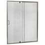 CRAFT + MAIN Cove 69" High x 48" Wide Sliding Framed Shower Door with 1/4" Rain Glass Brushed Nickel