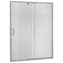 CRAFT + MAIN Cove 69" High x 48" Wide Sliding Framed Shower Door with 1/4" Rain Glass Silver