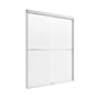CRAFT + MAIN Cove 65" High x 46" Wide Sliding Frameless Shower Door with Clear Glass Brushed Nickel