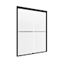 CRAFT + MAIN Cove 72" High x 48" Wide Sliding Frameless Shower Door with Clear Glass Matte Black