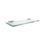 CRAFT + MAIN 15" Glass Shower Shelf Silver