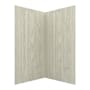 CRAFT + MAIN Jetcoat 42" x 42" X 78" Two Panel Corner Shower Wall Kit Driftwood