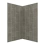 CRAFT + MAIN Jetcoat 42" x 42" X 78" Two Panel Corner Shower Wall Kit Quary