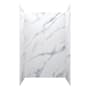 CRAFT + MAIN Jetcoat 48" x 34" X 78" Five Panel Alcove Shower Wall Kit Carrara White