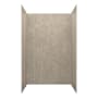 CRAFT + MAIN Jetcoat 48" x 34" X 78" Five Panel Alcove Shower Wall Kit Shale